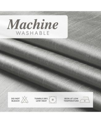 Artisan Lightweight Transparent Faux Silk Sheer Grommet Single Curtain Panel