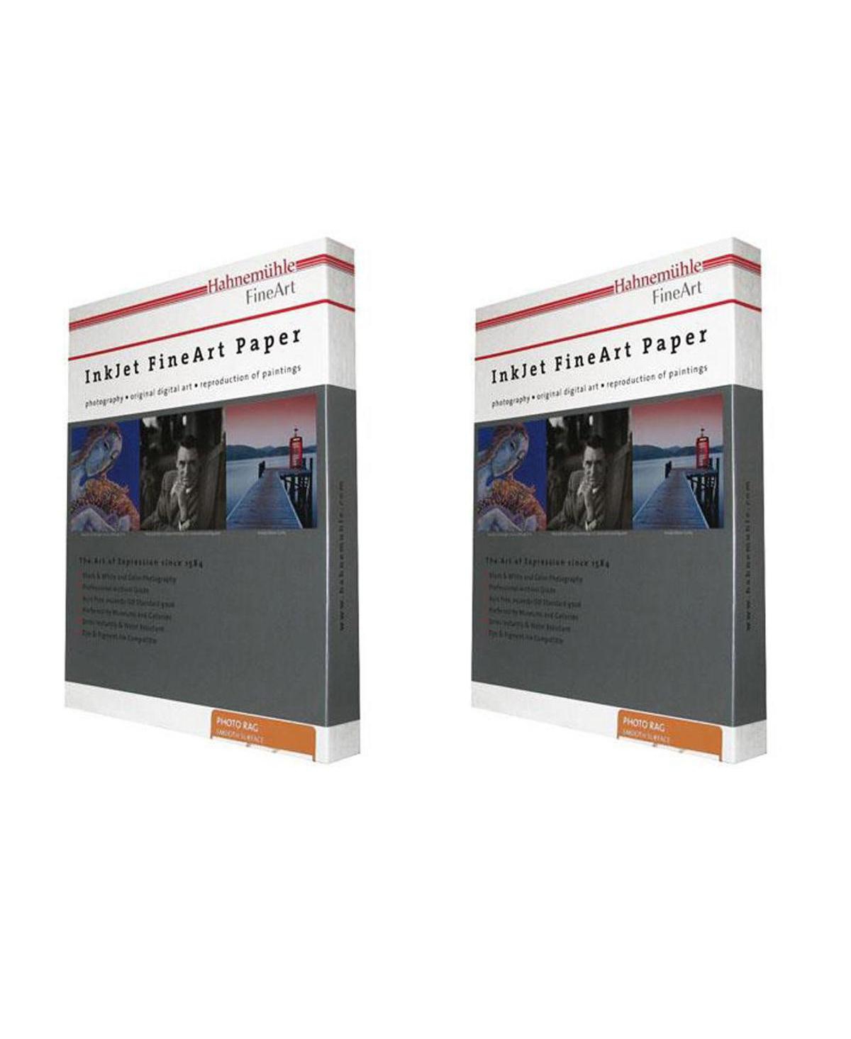 Hahnemuhle 2 Pack Matte Photo Rag, 100 % Rag Smooth White Inkjet Paper, 19 mil., 308 g/mA, 8.5x11", 25 Sheets
