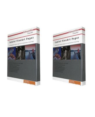 Hahnemuhle 2 Pack Matte Photo Rag, 100 % Rag Smooth White Inkjet Paper ...