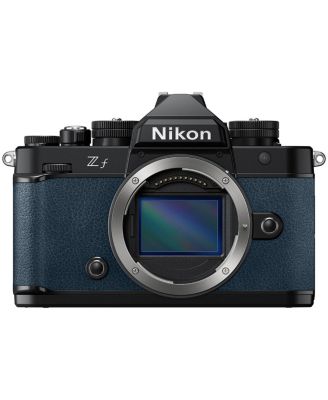 Z f Mirrorless Camera, Blue, Bundle with 128GB Memory Card, Shoulder Bag, EN-EL15c Battery, Smart Charger Plate, Smart Charger Base, W49 Light,