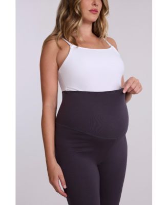 Women's Roll Over Waistband Flare Legging - Motherhood Maternity