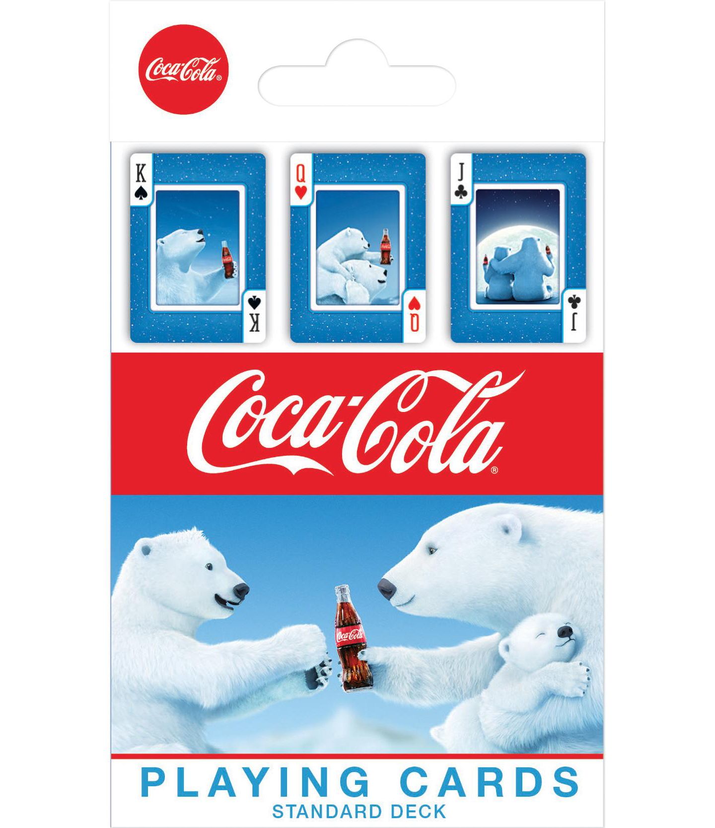 Колода из 54 карт Masterpieces Coca-Cola Polar Bear, от 4 лет — фото 1