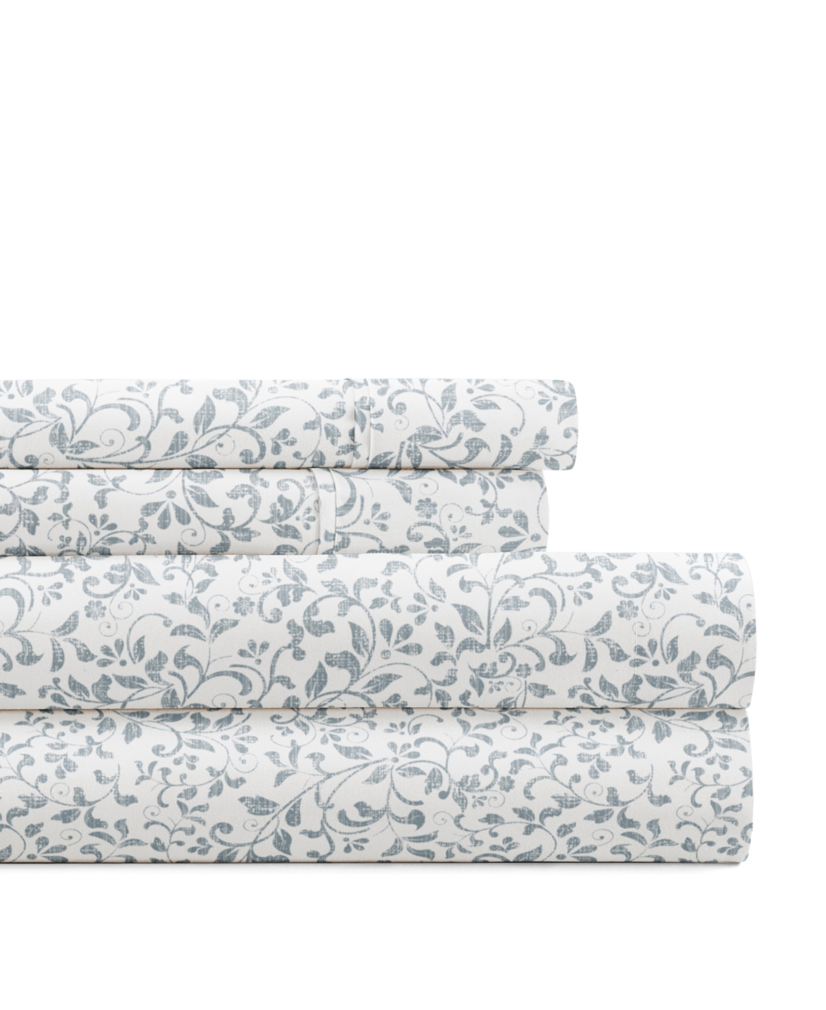 Ienjoy Home Delicate Blossoms 4-p.c. Sheet Set, California King In Blue