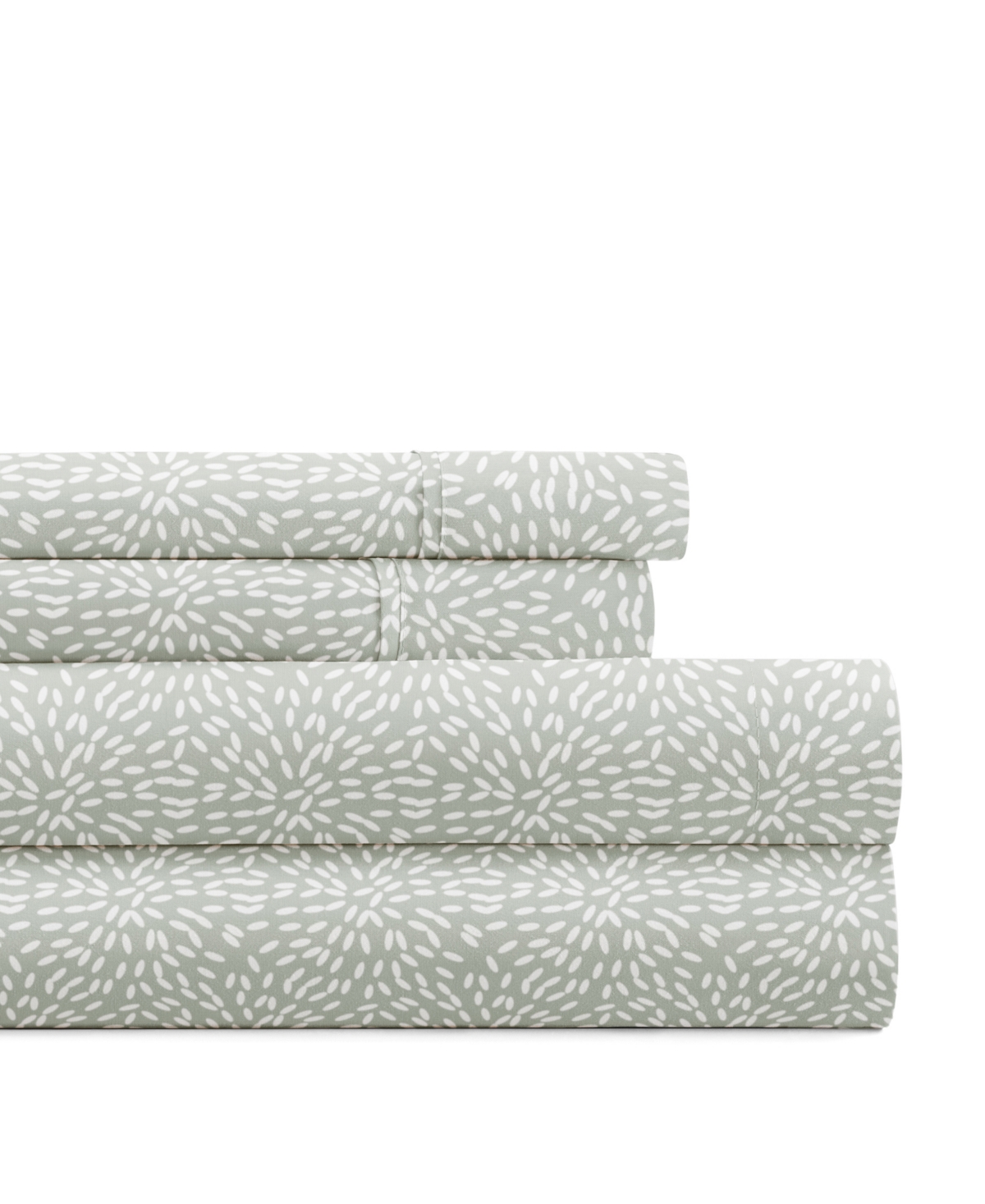 Ienjoy Home Delicate Details 4-p.c. Sheet Set, California King In Green