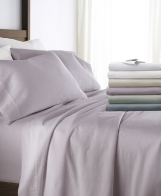 Long Staple 300-Thread Count Cotton Solid 4-Pc. Sheet Set, Full