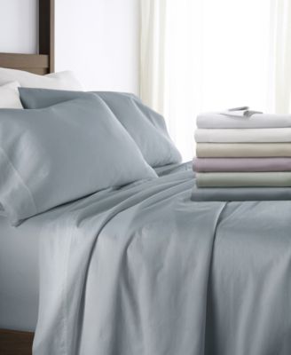 Long Staple 300-Thread Count Cotton Solid 4-Pc. Sheet Set, California King