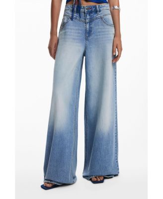 Women's Wide leg denim trousers