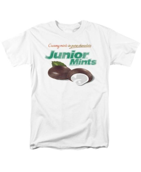 Мужская футболка Tootsie Roll Big & Tall Junior Mints Logo, цвет: Белый