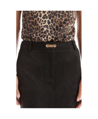 Women's Kendra Sueded Midi Skirt