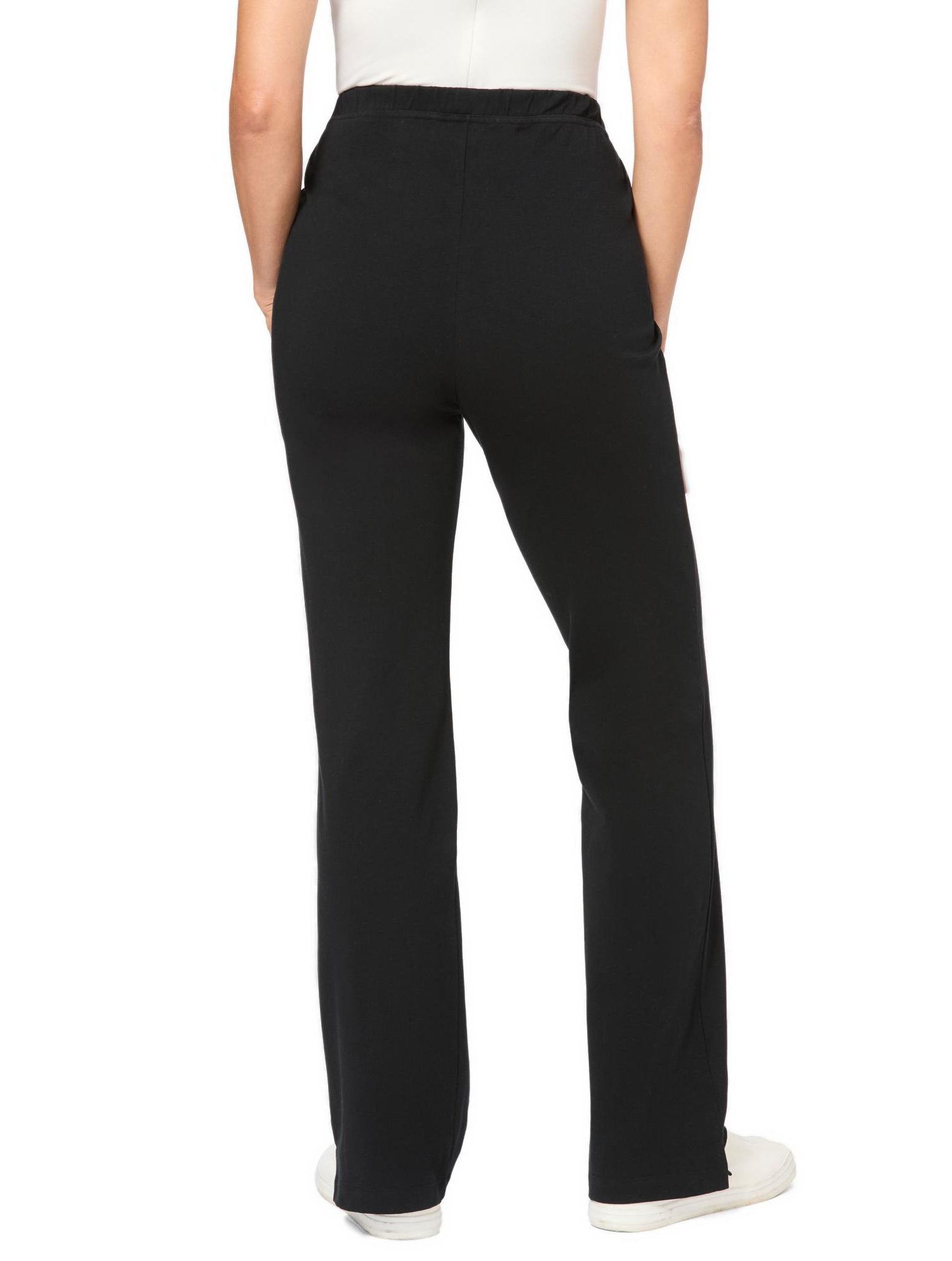 Women's Within Tall Stretch-Cotton Knit Pull-On Bootcut Leggings