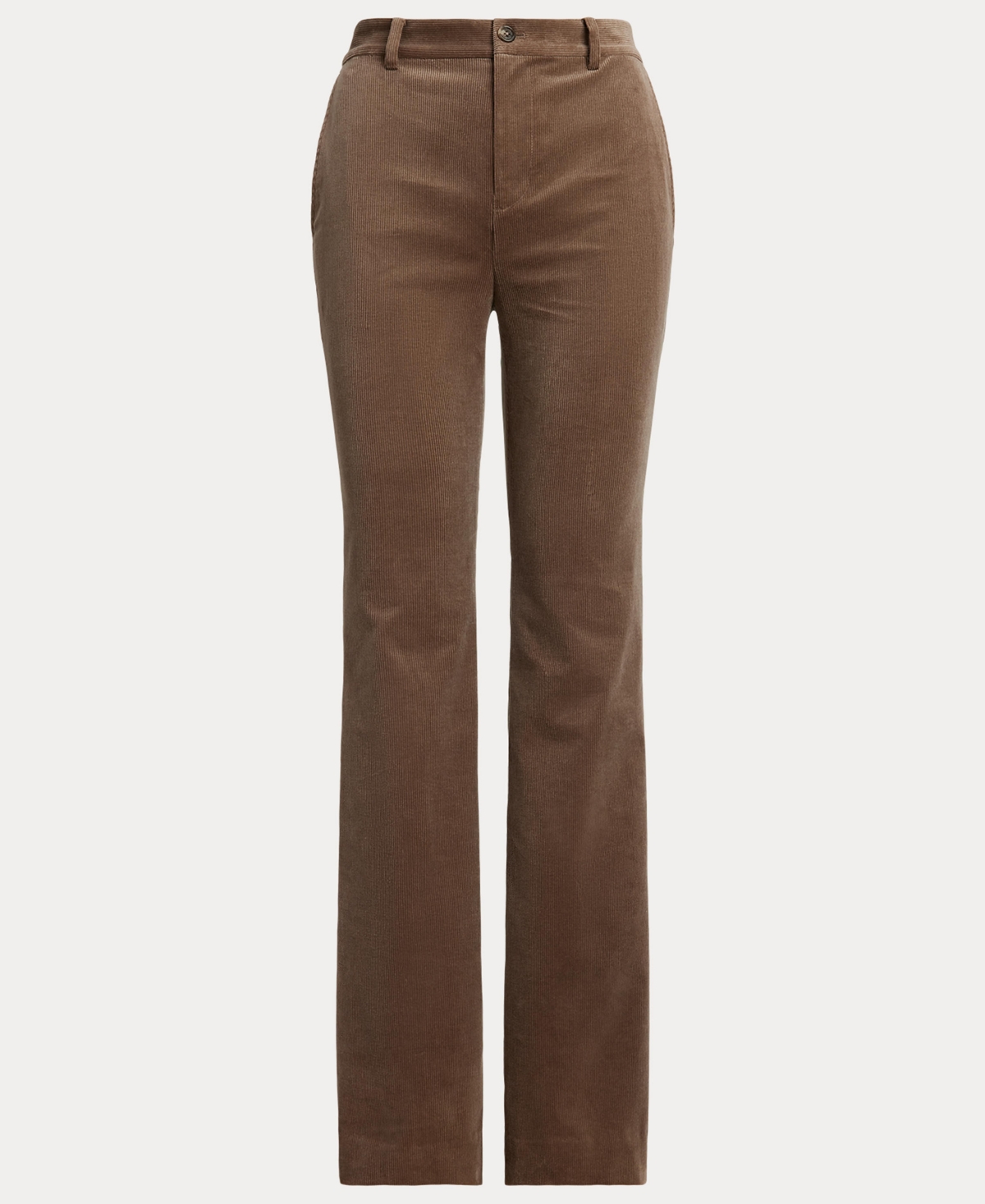 Ralph Lauren Women's High Rise Corduroy Flare Pants In Brown