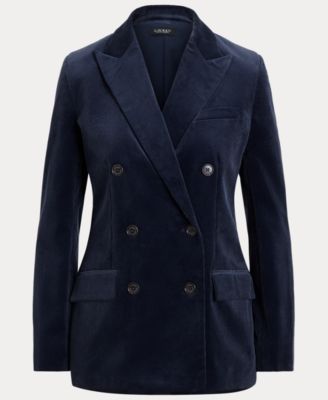 Women's Double-Breasted Corduroy Blazer