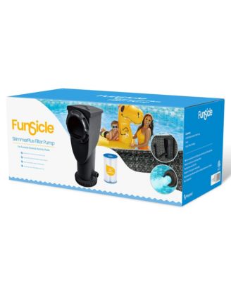 1500 Gallon SkimmerPlus Filter Pump System for Above Ground Pool, Black