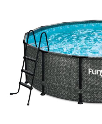 36" SureStep 3 Stair Outdoor Above Ground Swimming Pool Ladder, Black