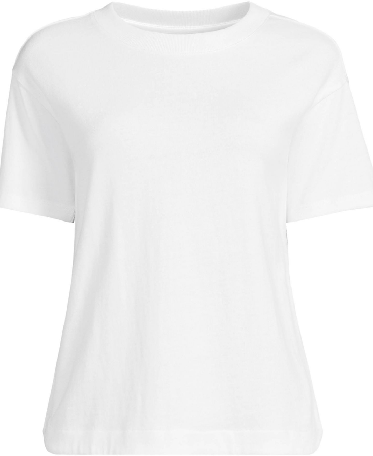 Женская футболка Lands' End Plus Size Short Sleeve Mariner, цвет: Белый — фото 3