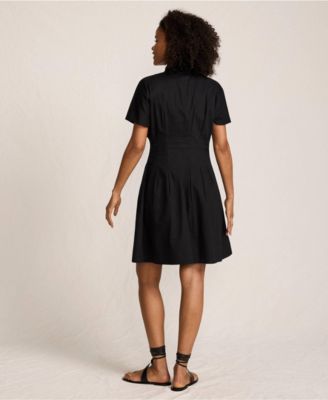 Women's Cambric Above the Knee Shirt Dress