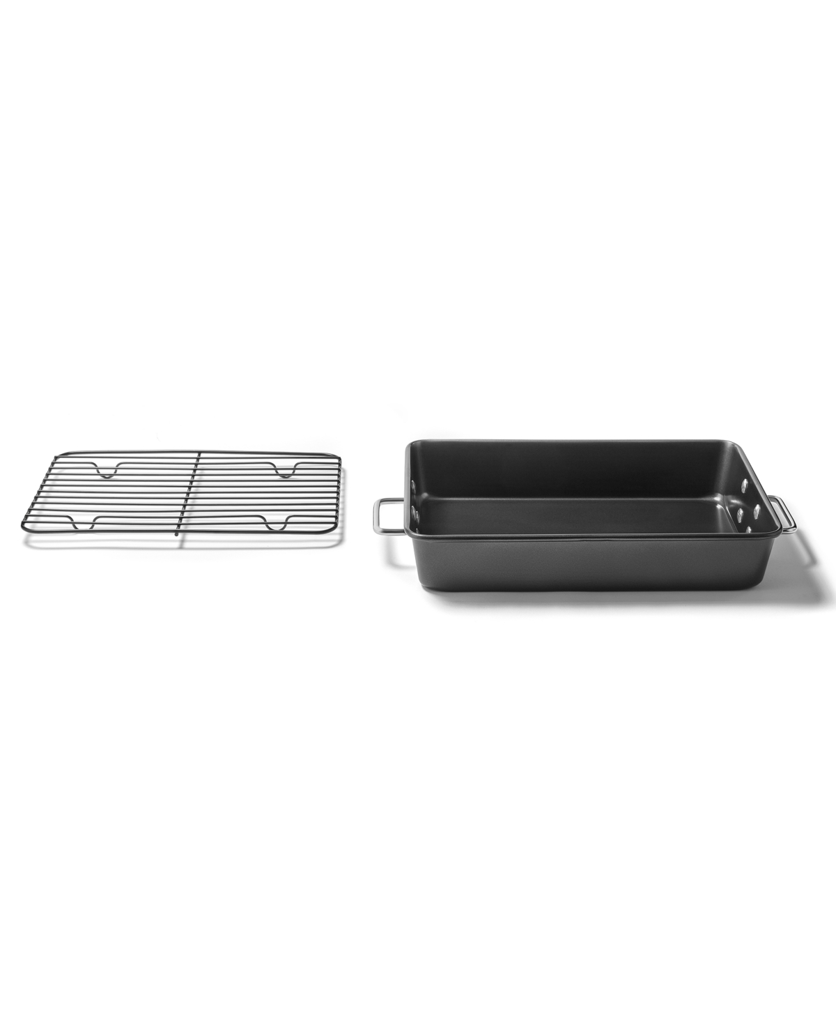 Arch Studio Carbon Steel Nonstick 13" Roaster In Black
