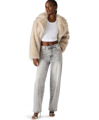 Women's Eras Crystal Embellished Straight Leg Jeans