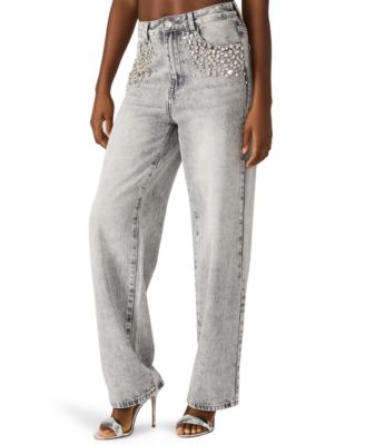 Women's Eras Crystal Embellished Straight Leg Jeans