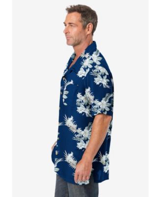 Men's Big & Tall Printed Camp Shirt