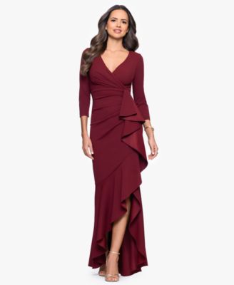 Women's Long Cascading Ruffle Gown
