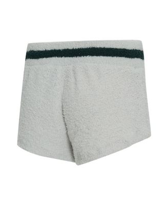 Women's Gray Green Bay Packers Whitley Long Sleeve Hoodie Top Shorts Set