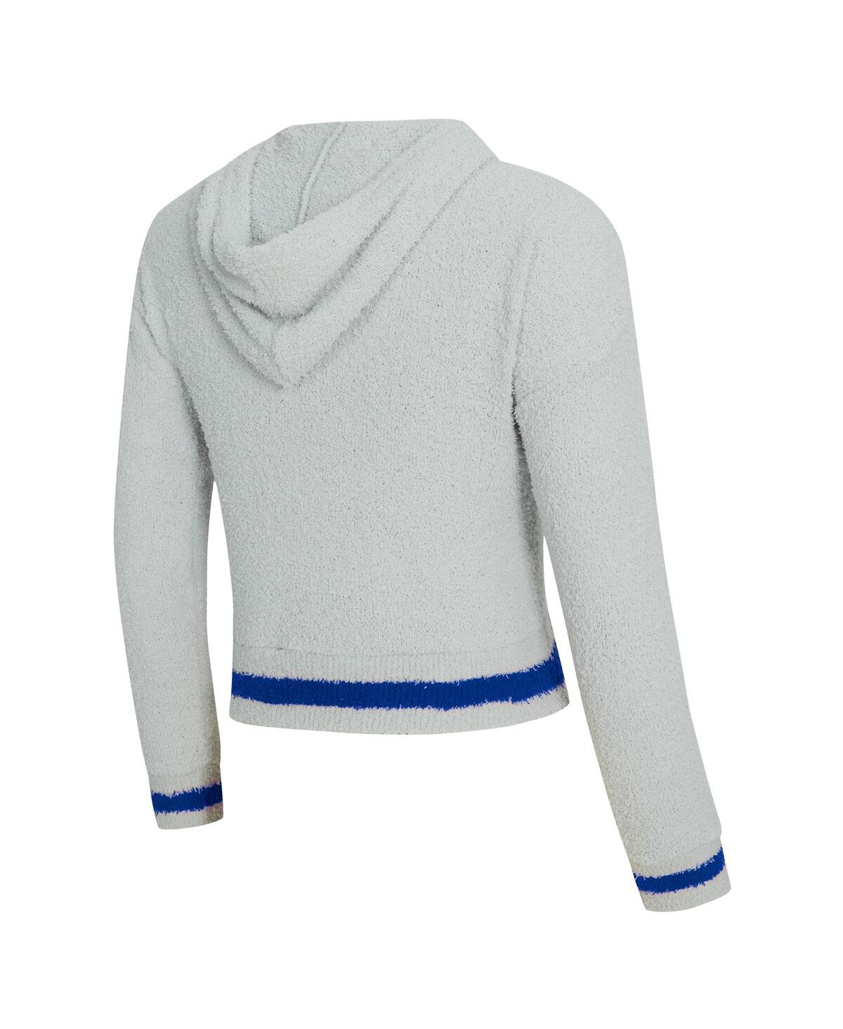 Concepts Sport Women's Gray Buffalo Bills Whitley Long Sleeve Hoodie Top Shorts Set In Multi