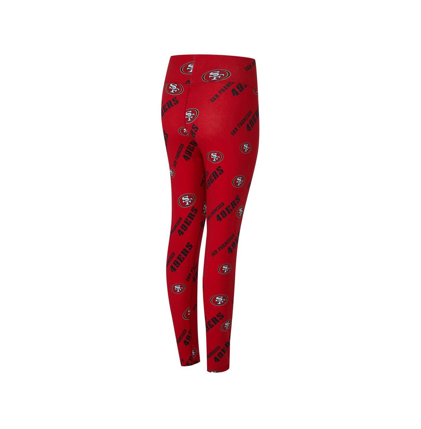 Женские леггинсы Concepts Sport Scarlet San Francisco 49ers Mosaic Allover Print — фото 2