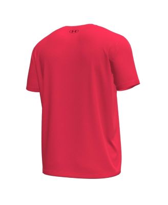 Men's Red Utah Utes Stack Stretch Performance T-Shirt