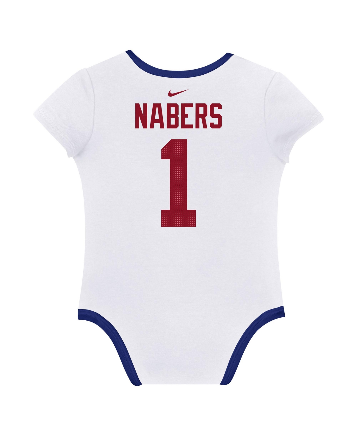 Nike Baby Boys And Girls 3-pack Malik Nabers New York Giants Name Number Bodysuit Set In Blue