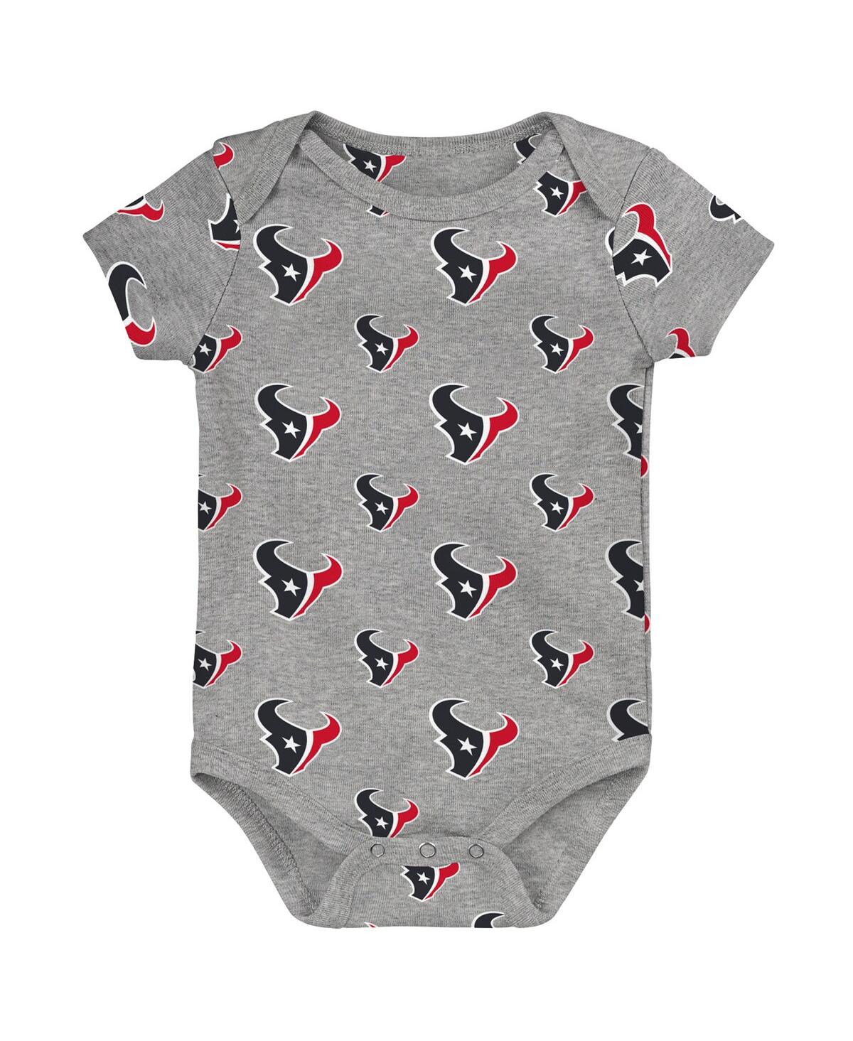 Outerstuff Newborn 3-Piece Houston Texans Little Tike Bodysuit Set