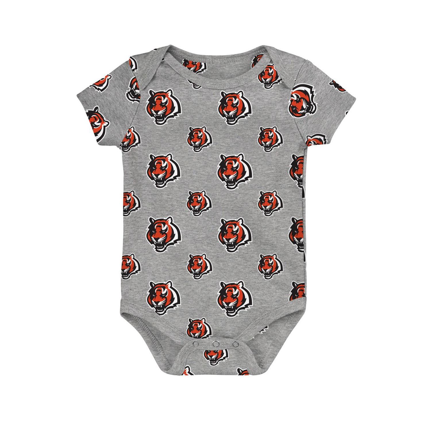 Newborn 3-Piece Cincinnati Bengals Little Tike Bodysuit Set