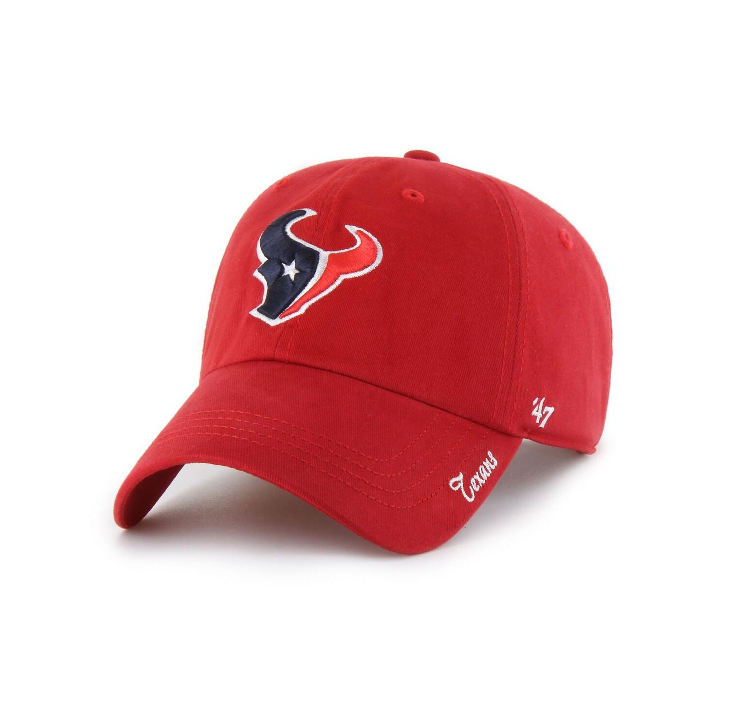 Women's Red Houston Texans Miata Clean Up Adjustable Hat