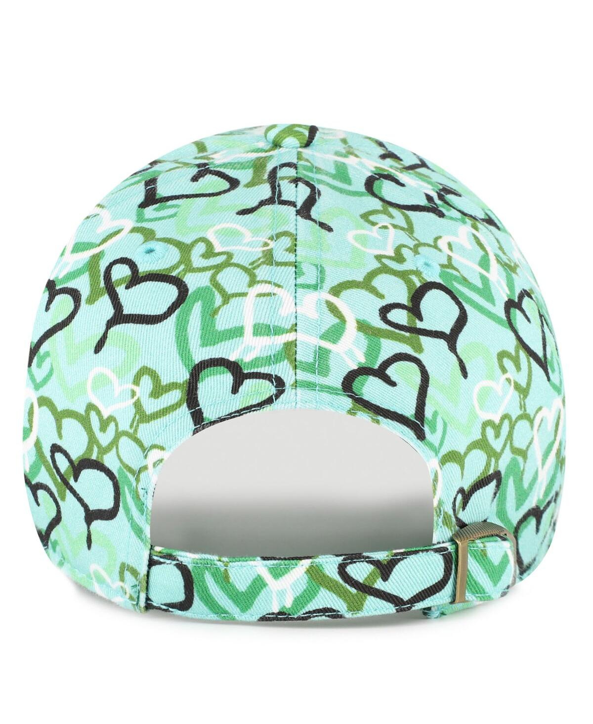 47 Brand Girls Preschool Green New York Jets Mural Clean Up Adjustable Hat In Green