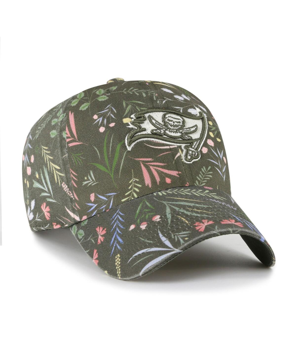 47 Brand Women's Green Tampa Bay Buccaneers Verbena Clean Up Adjustable Hat In Brown