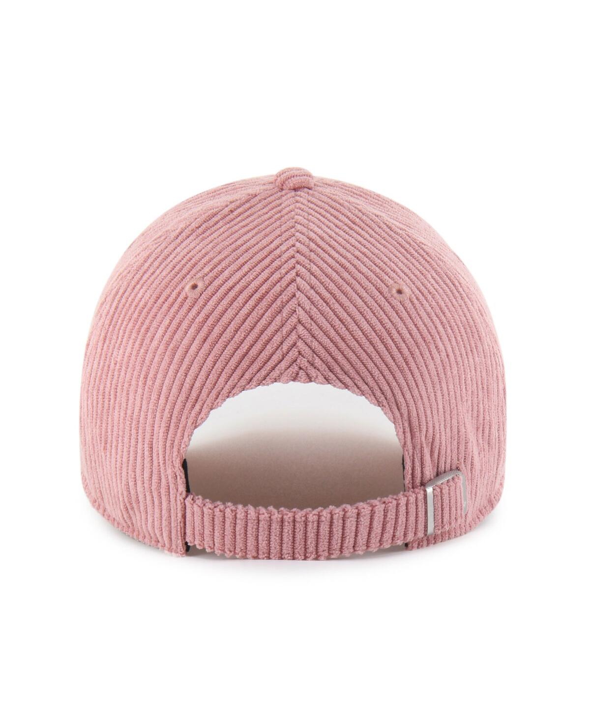 47 Brand Women's Pink Atlanta Falcons Mellow Corduroy Clean Up Adjustable Hat In Pink