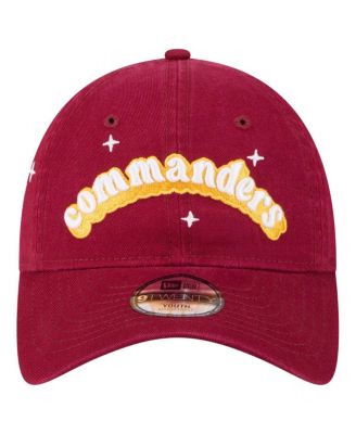 Big Girls Burgundy Washington Commanders Cheer 9TWENTY Adjustable Hat