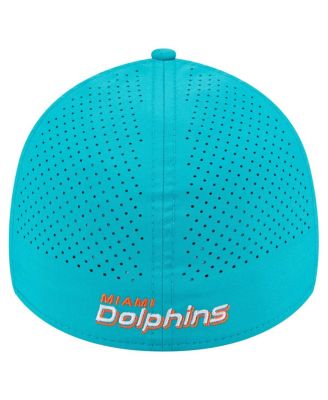 Men's Aqua Miami Dolphins Perforated 39THIRTY Flex Hat