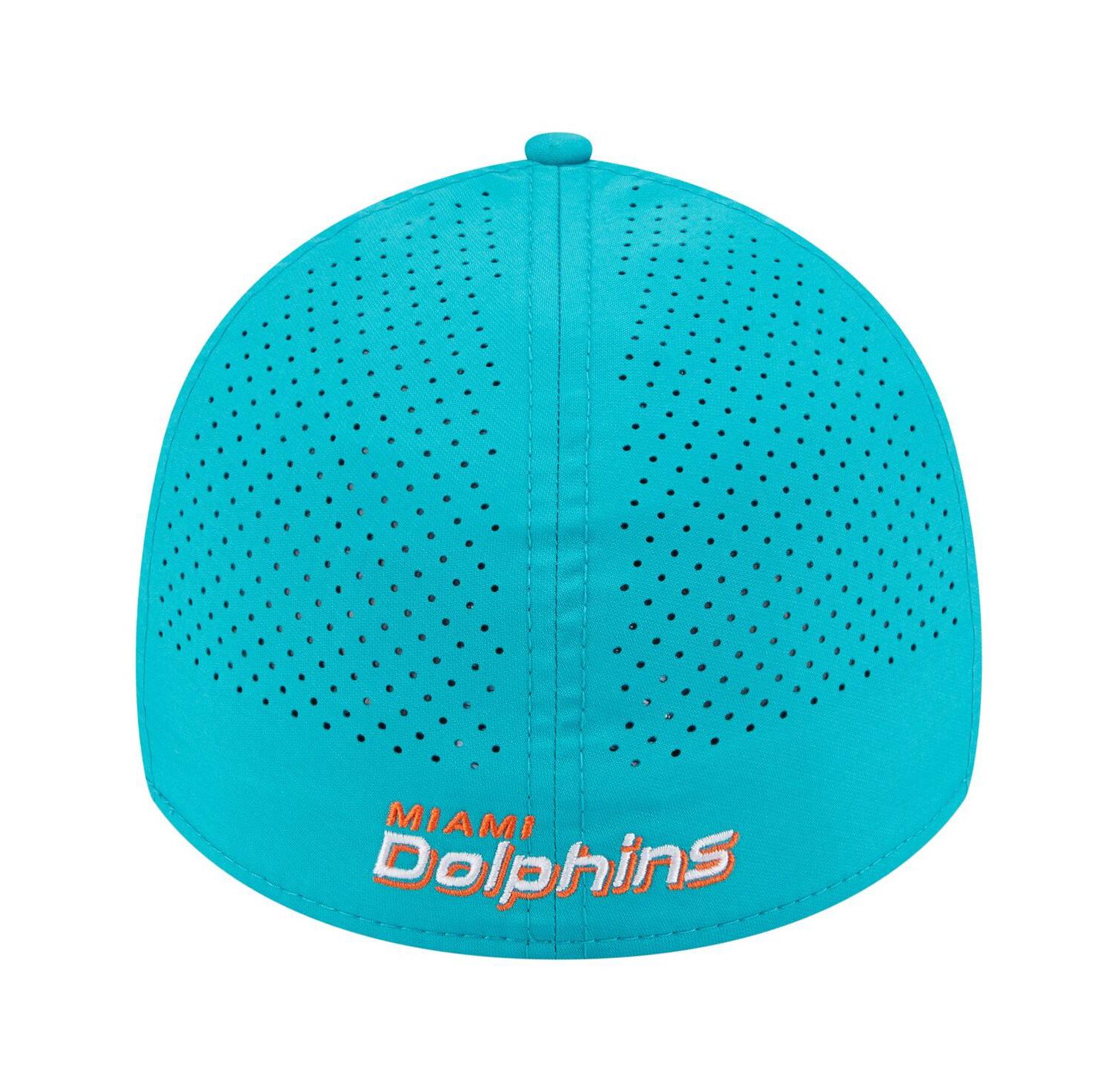 Men's Aqua Miami Dolphins Perforated 39THIRTY Flex Hat