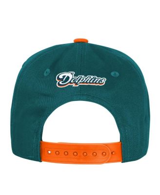 Big Boys and Girls Aqua Miami Dolphins True Retro Adjustable Hat
