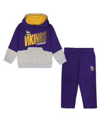 Outerstuff - Toddler Purple Minnesota Vikings Lineman Fleece Hoodie Pants Set