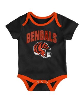 Baby Boys and Girls 3-Piece Cincinnati Bengals All Day Play Bodysuit Set