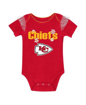 Baby Girls Kansas City Chiefs My Team Rocks Bodysuit and Skirt Set