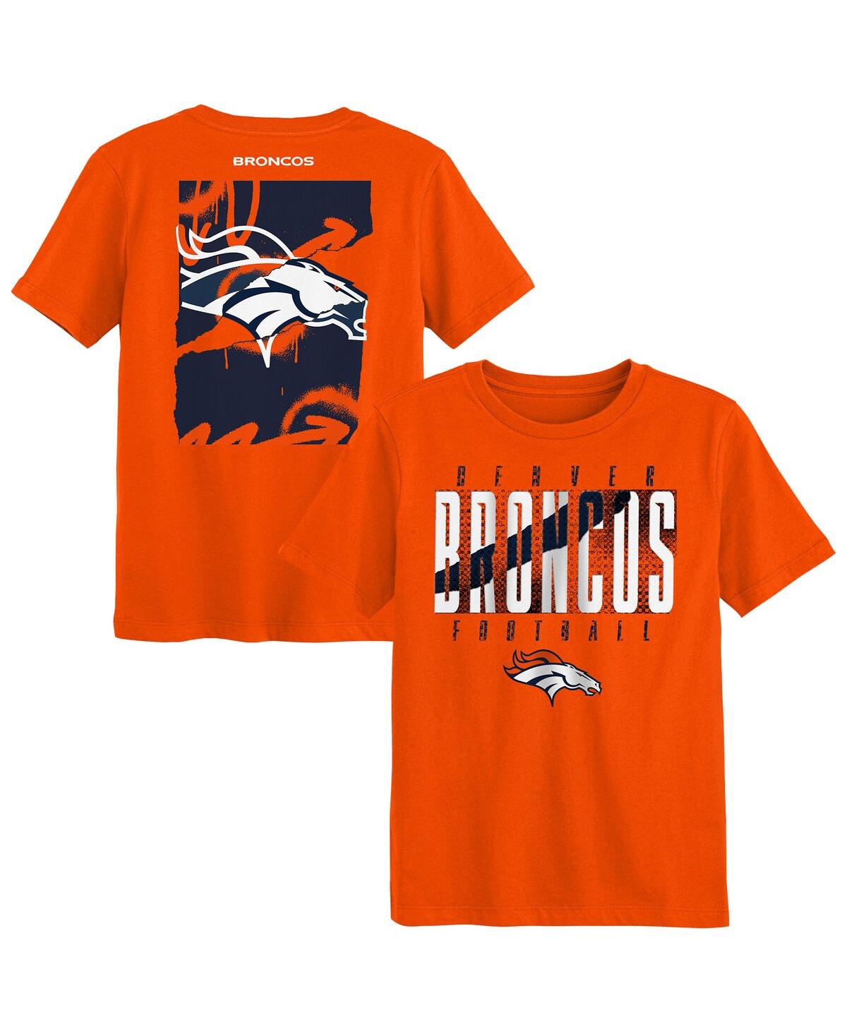Outerstuff Preschool Orange Denver Broncos Posterize T-shirt In Orange
