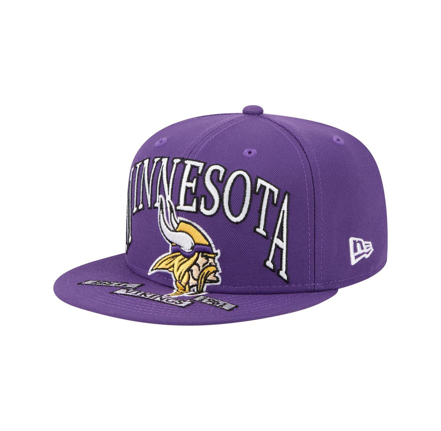 Men's Purple Minnesota Vikings Oversized 59FIFTY Fitted Hat