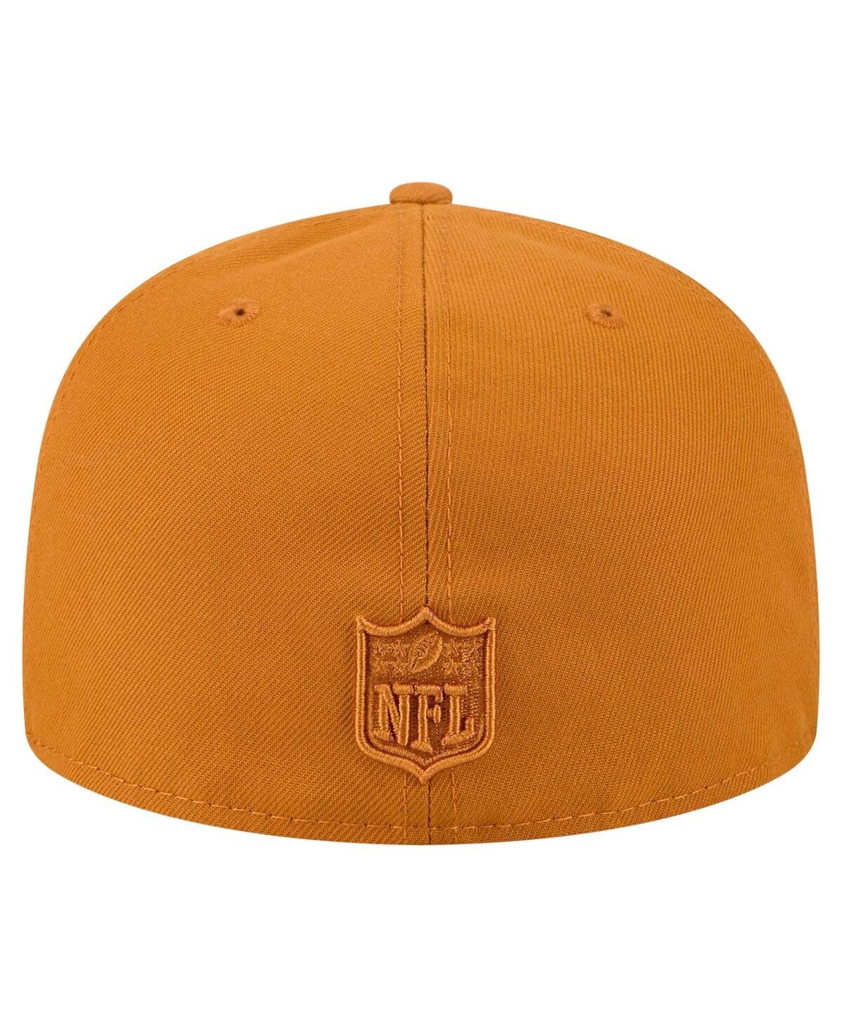 New Era Men's Brown York Giants Color Pack A-Frame 59FIFTY Fitted Hat
