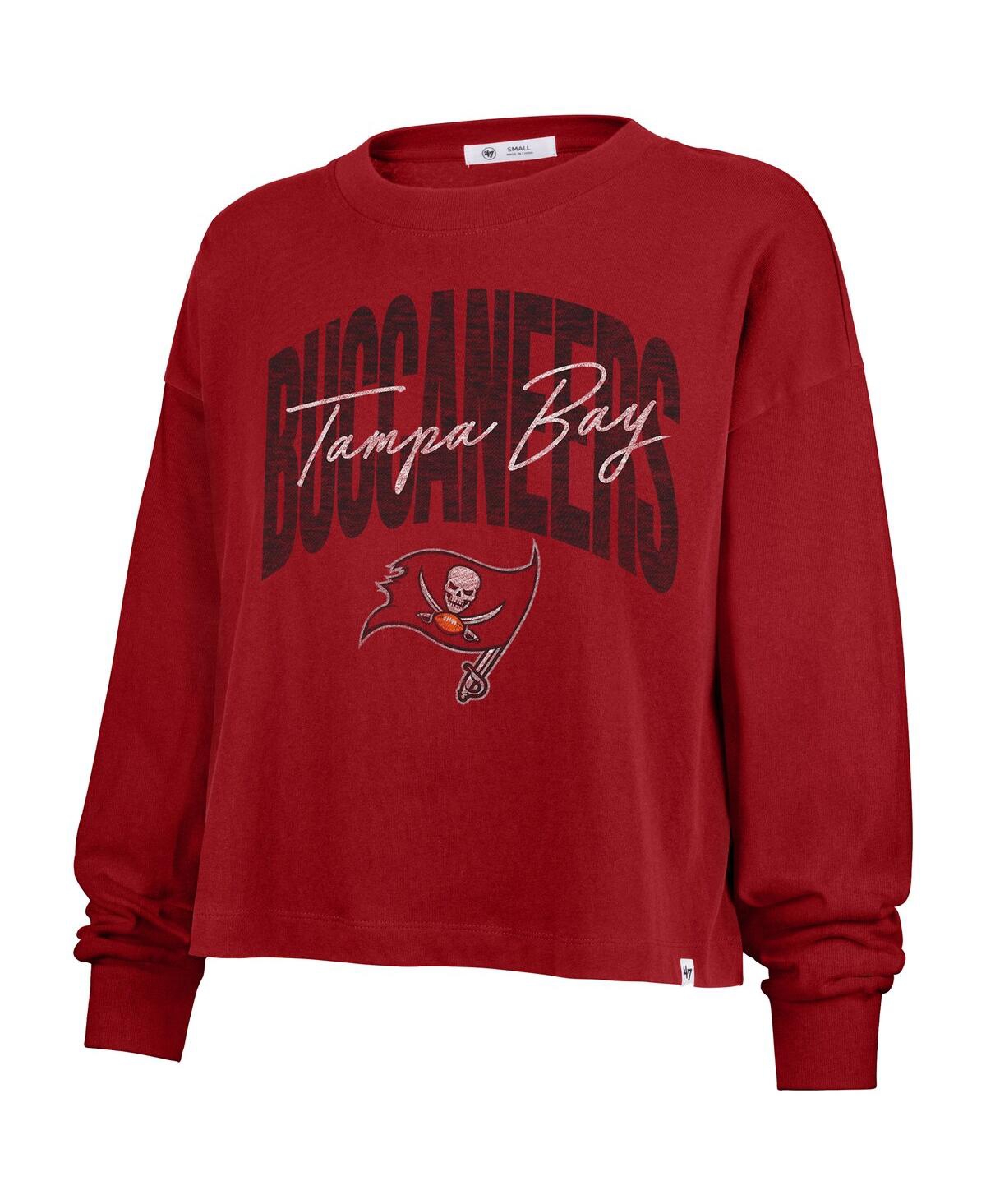 '47 Brand Women's Red Tampa Bay Buccaneers Muse Sydney Long Sleeve T-Shirt