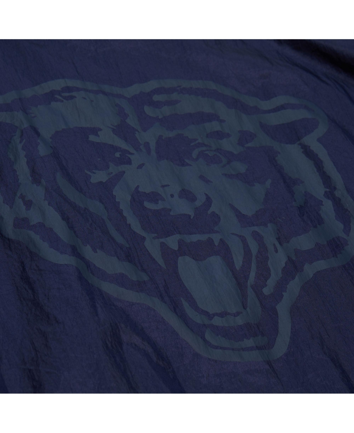 Mitchell & Ness Mitchell Ness Men's Navy Chicago Bears Logo Playmaker Full-zip Windbreaker Jacket In Blue