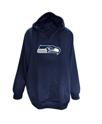 Fanatics - Women's College Navy Seattle Seahawks Plus Size V-Neck Pullover Hoodie