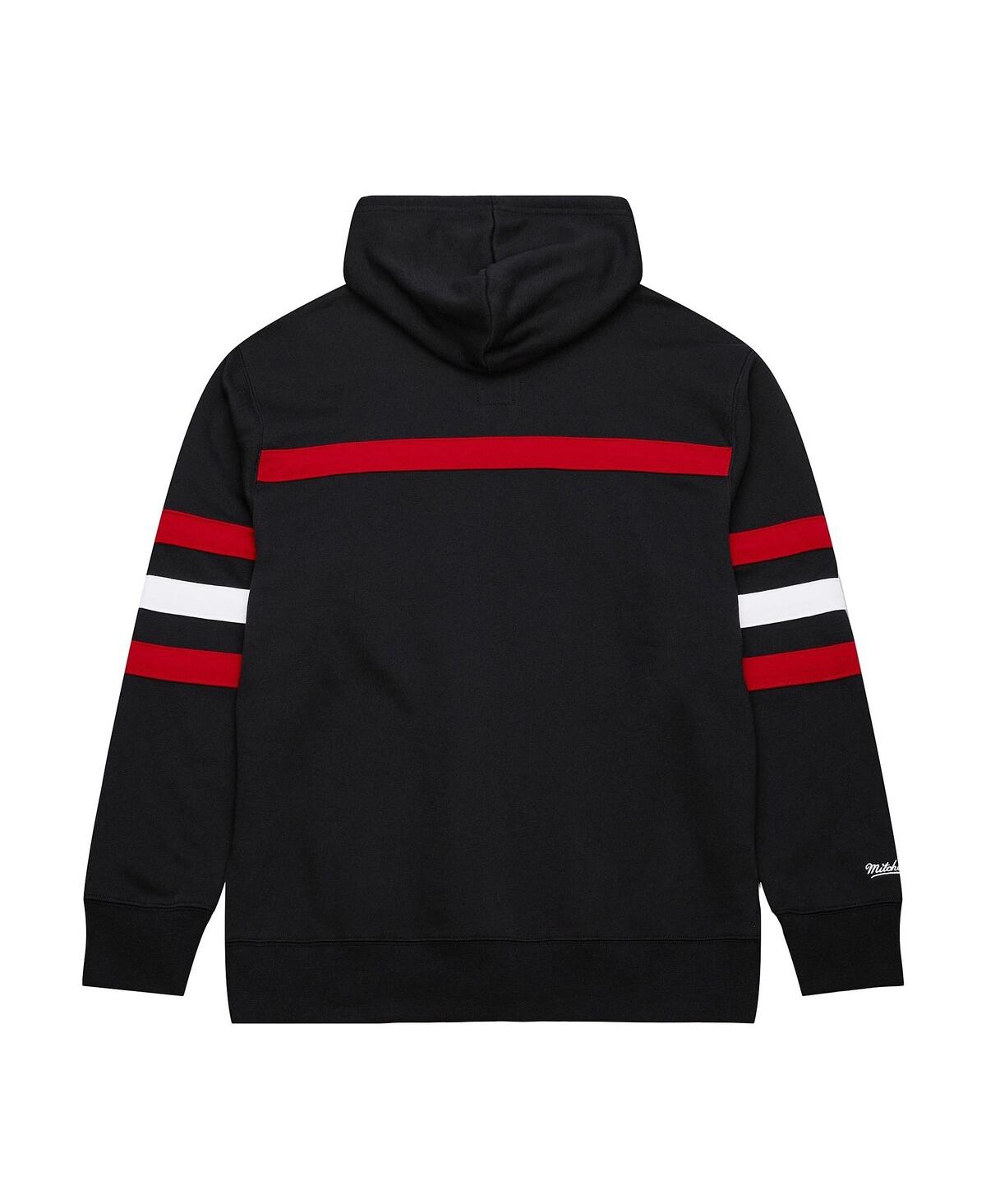 Mitchell & Ness Mitchell Ness Men's Black New Jersey Devils Head Coach Slogan Pullover Hoodie In Black